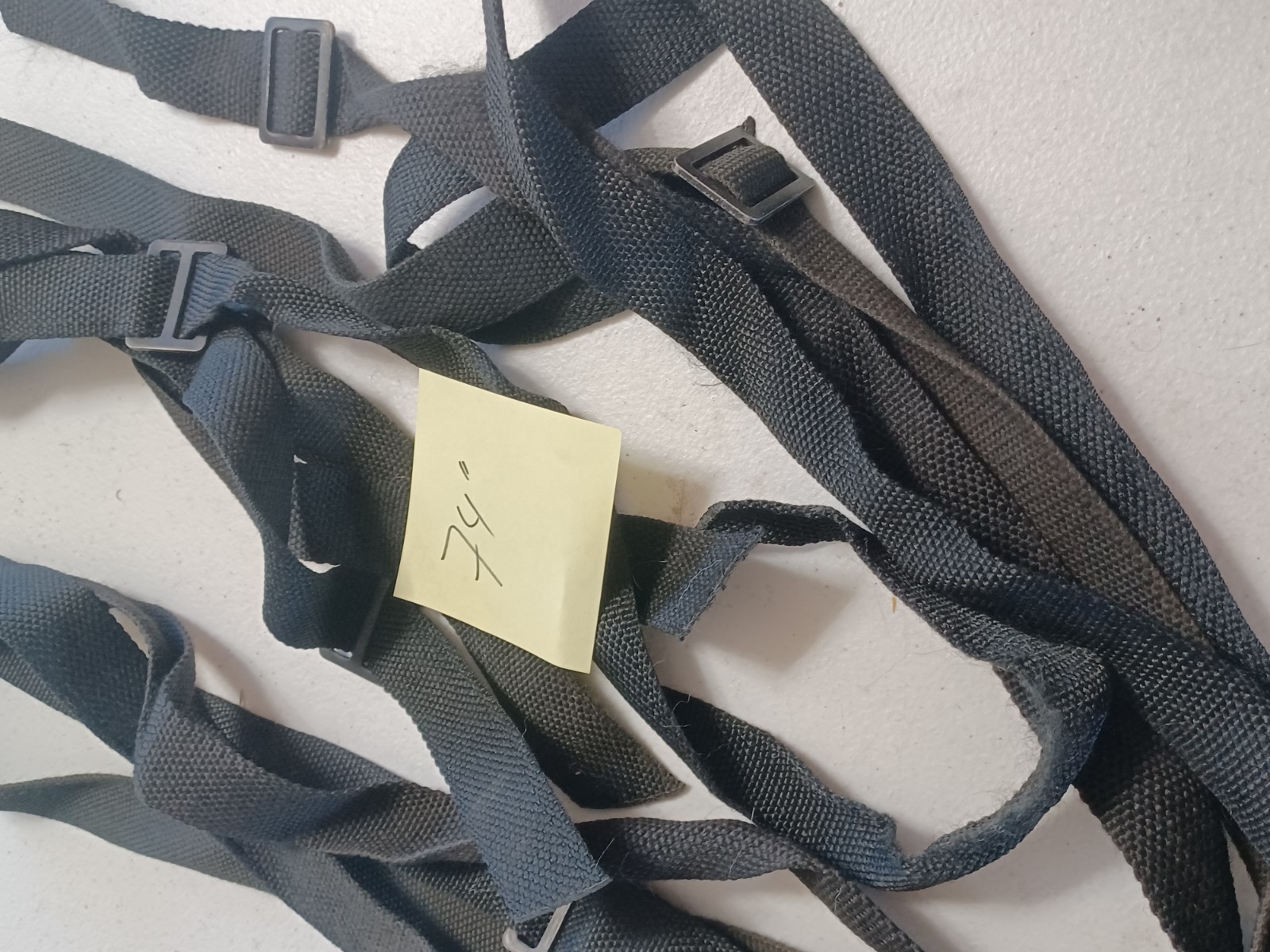USGI Black Silent Sling 2 Point  Long Cross Carry Used Very Good