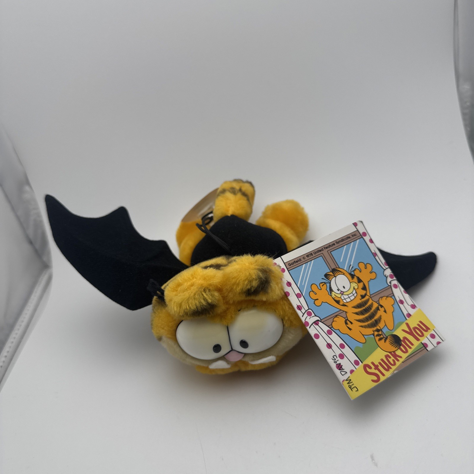 Vintage Dakin Garfield Batty Vampire Stuck On You Window Clinger Plush RARE NWT Vintage Dakin Garfield Batty Vampire Stuck On You Window Clinger Plush RARE NWT