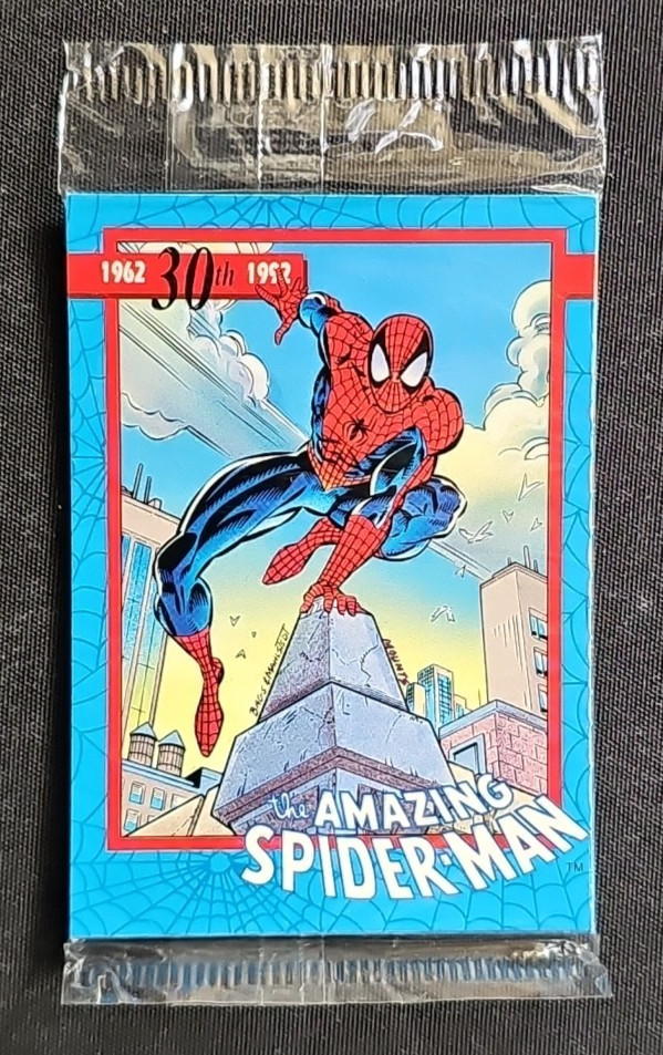 1992 Spider-Man 30th Anniv Rare 5-Card Promo Factory Pack Marvel Impel Set