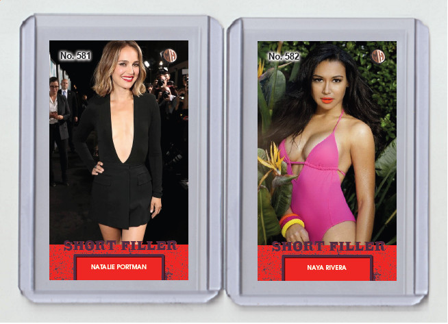 Naya Rivera rare MH Short Filler #'d x/3 Tobacco card no. 582