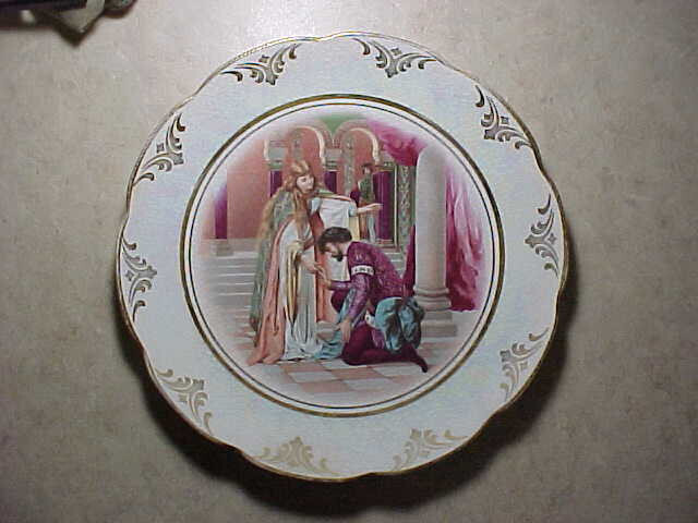 From estate-Antique porcelain plate-Masonic-Riddle Lodge #6 East Liverpool Ohio