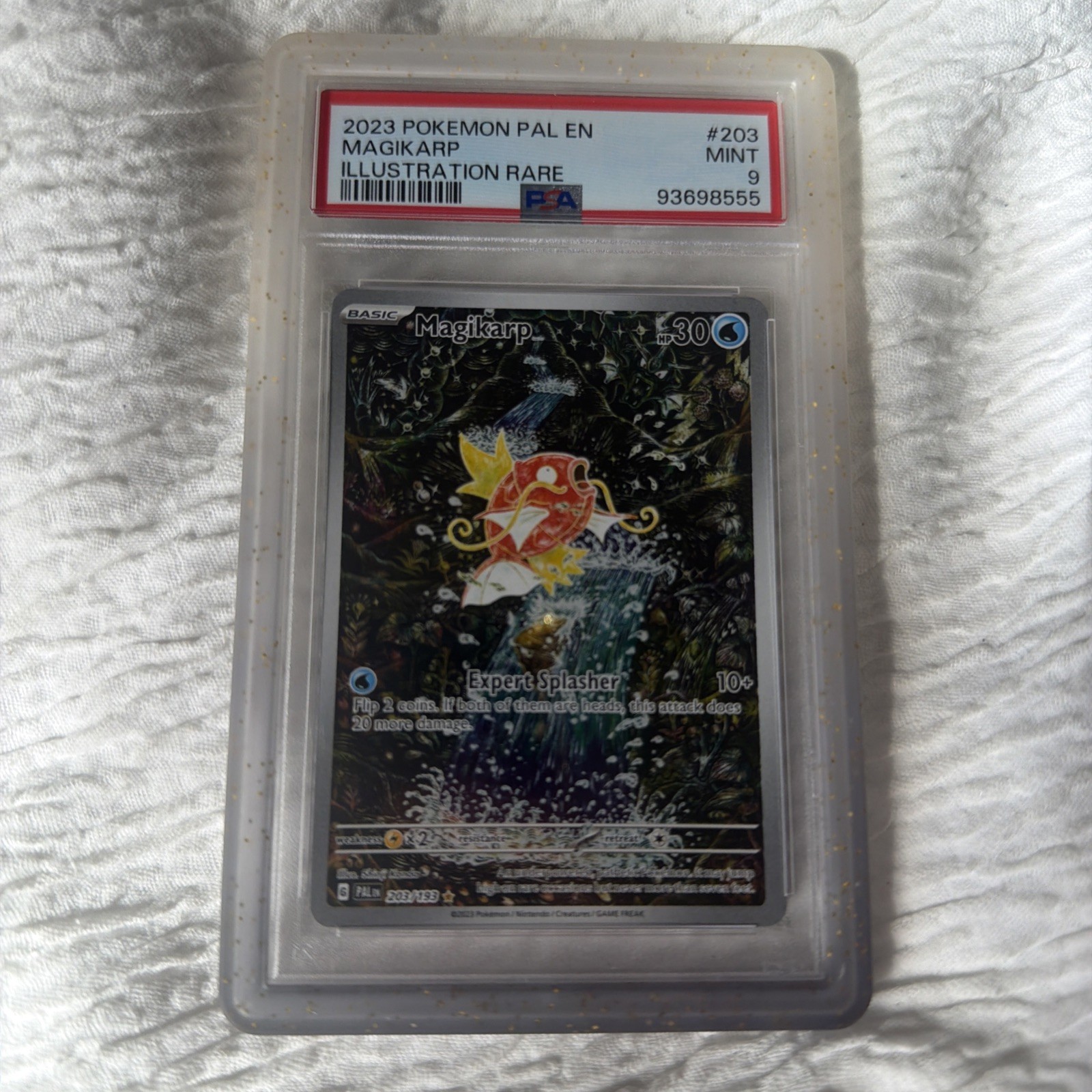 Pokémon Magikarp Illustration Rare Paldea Evolved 203/193 PSA 9