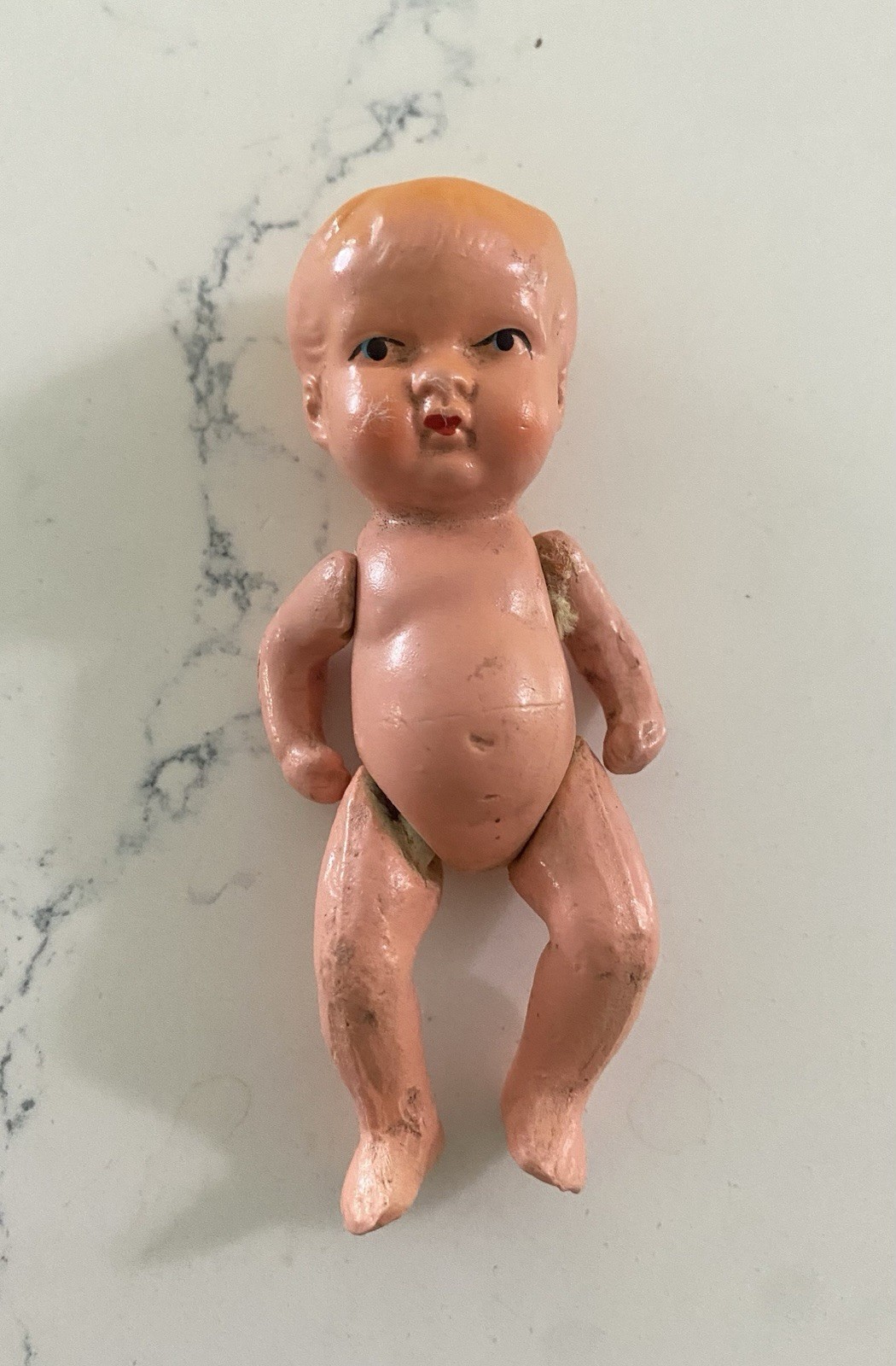 Bisque Porcelain Miniature Baby Doll Hand Painted, 4\