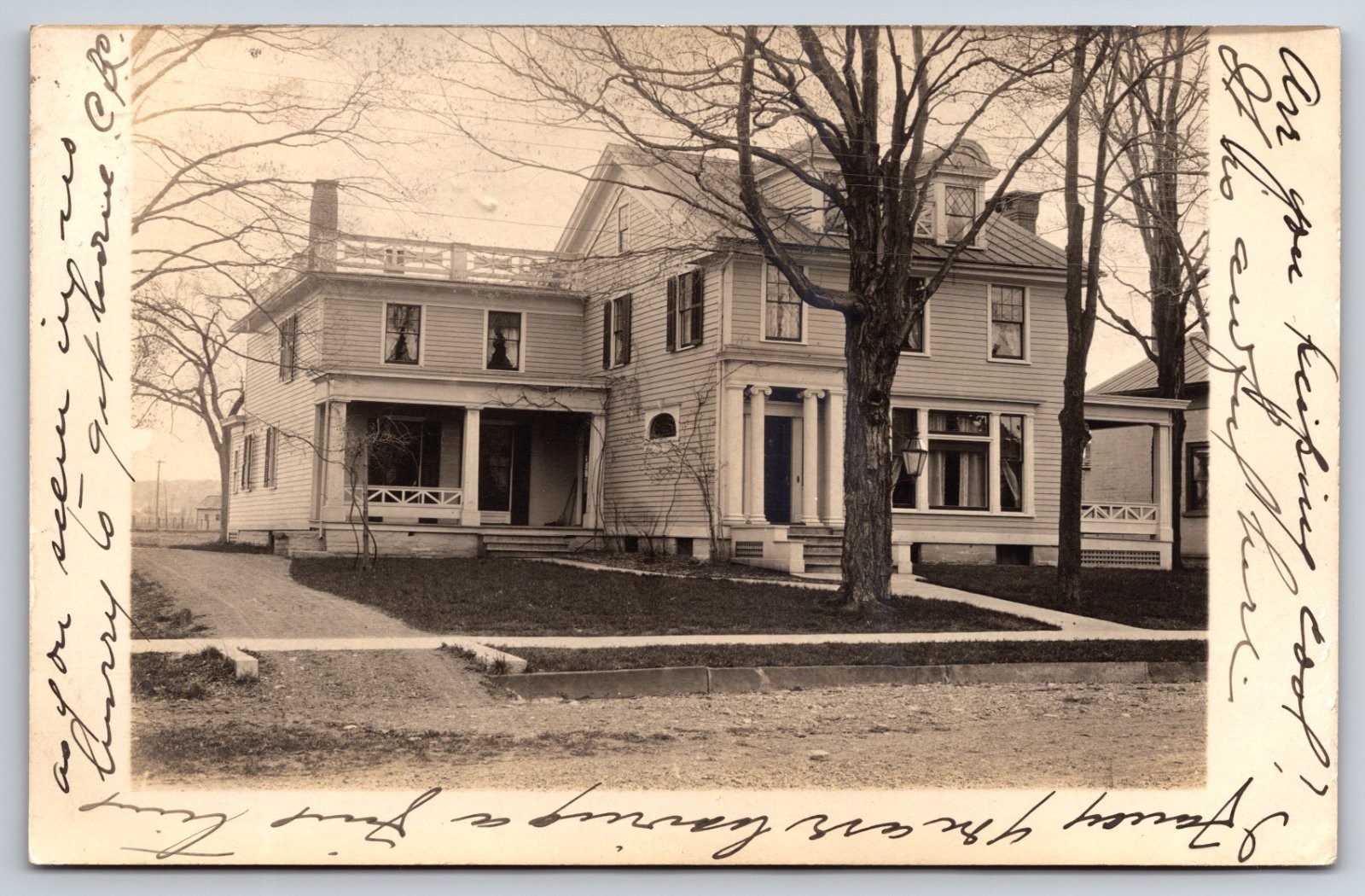 Old Historic Home Vernon New York Real Photo RPPC Old Historic Home Vernon New York Real Photo RPPC