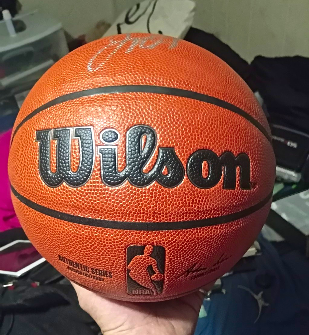 Wilson NBA Logo Basketball Signed Autographed Ball Sports, Not Authenticated