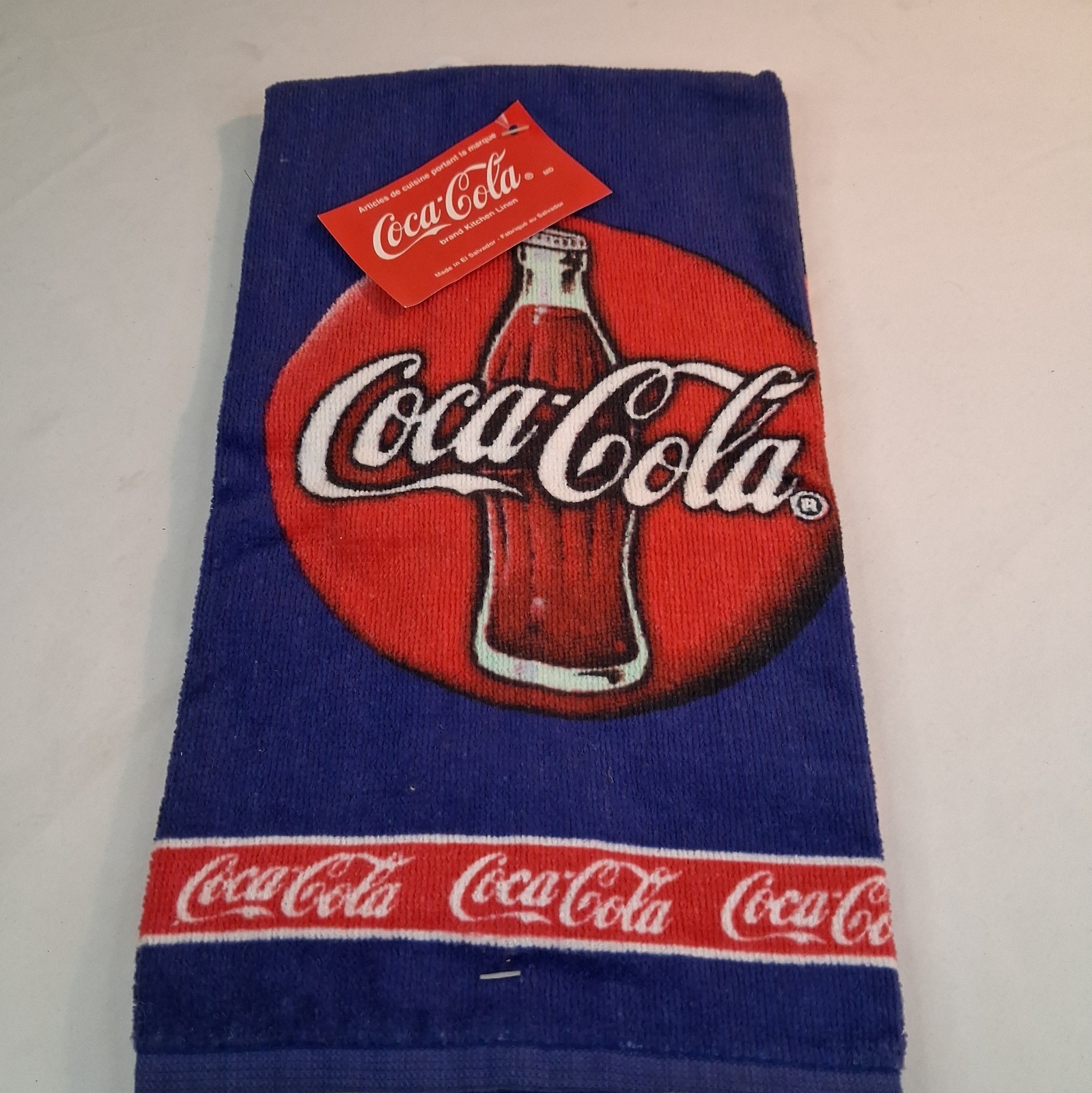 Vintage 1999 Coca-Cola 100% Ccotton Kitchen Or Dish Towel NOS #64597