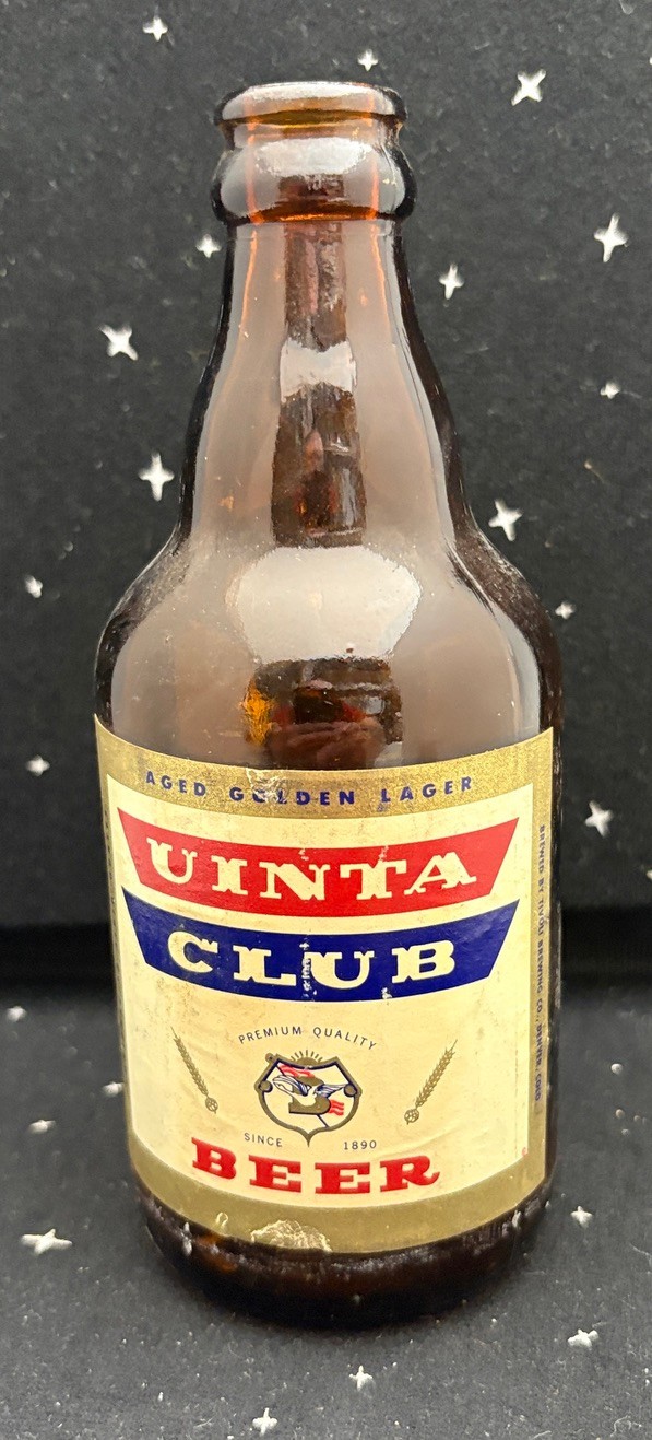 Vintage Uinta Club Beer Bottle 1940/50\'s Tivoli Brewing Co. Denver CO USA 12oz
