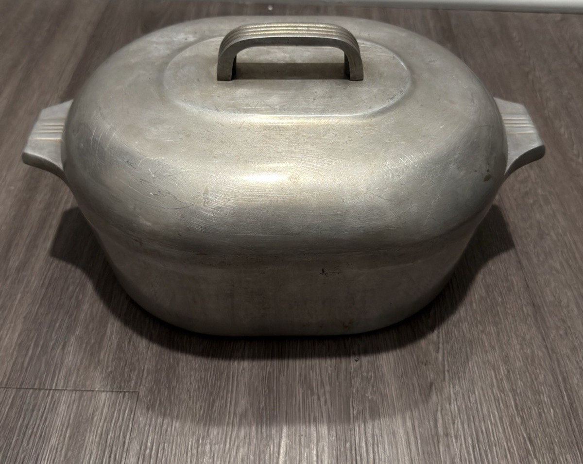 VTG Wagner Ware Sidney-O Magnalite Oval Aluminum Roaster 8 QT