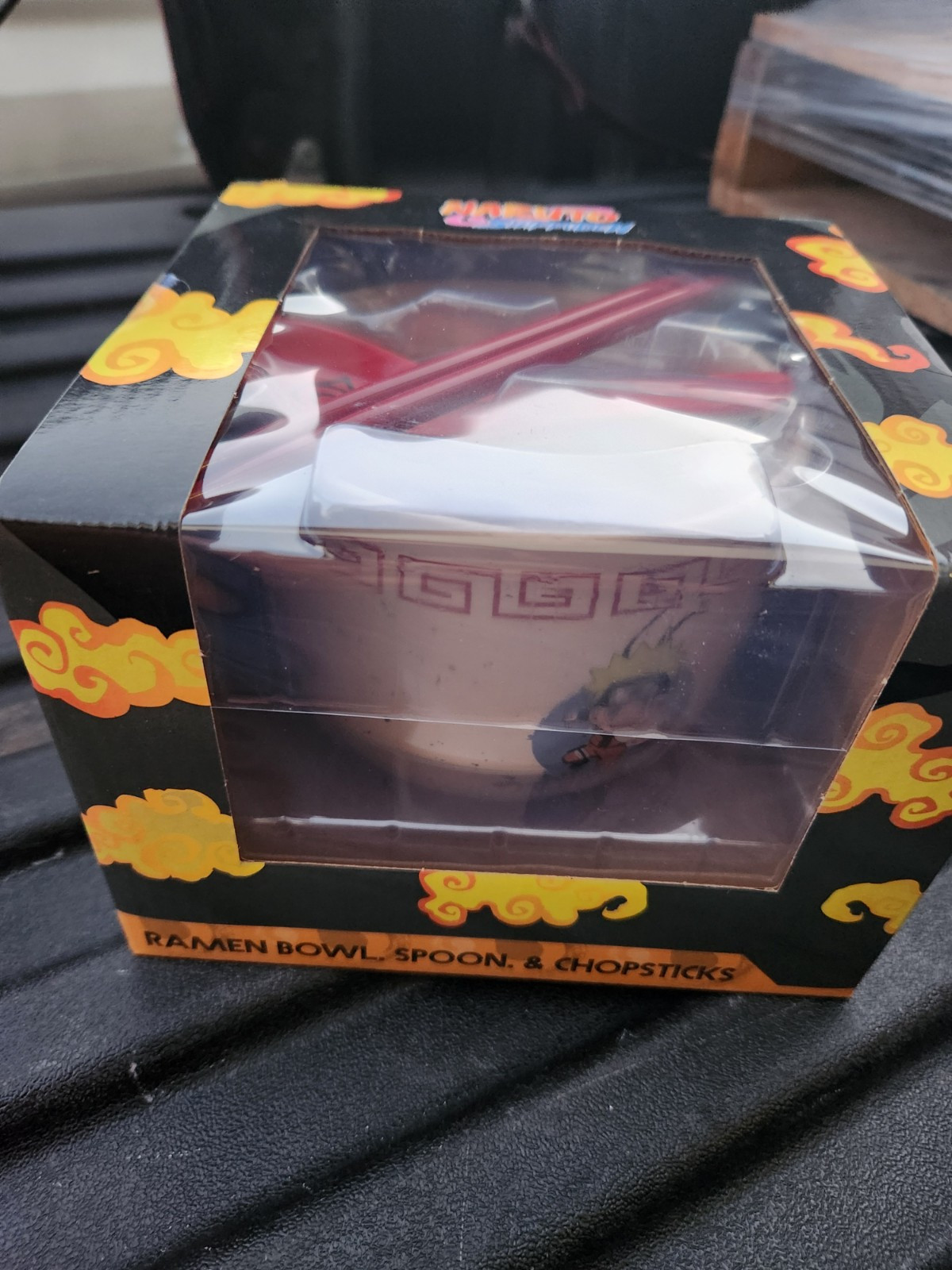 Naruto Shippuden Ramen Bowl With Spoon And Chopsticks (New Set)