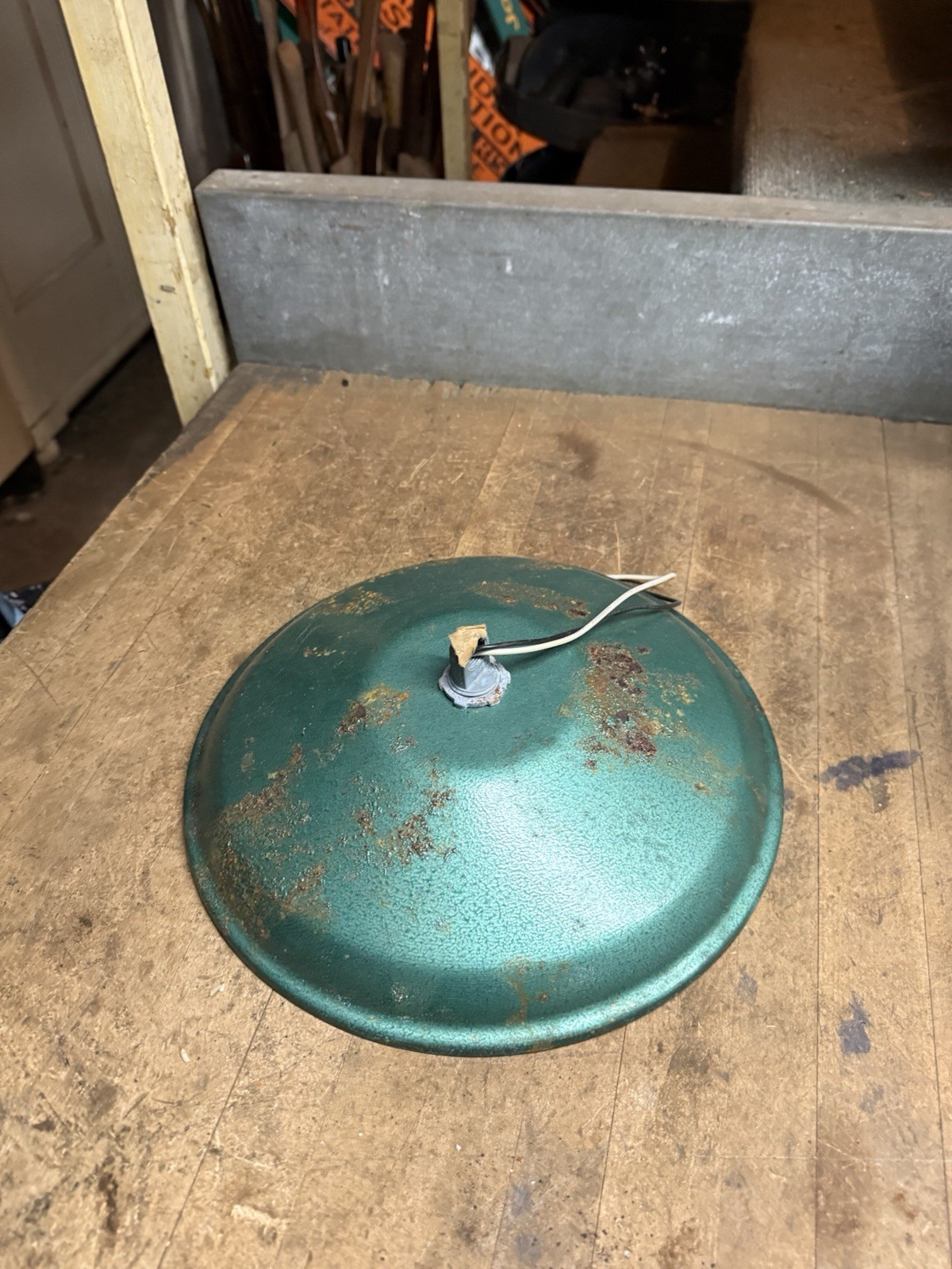 Vintage AFCO Lite 12” Yardlight Industrial Light Lamp Shade Fixture Parts USA