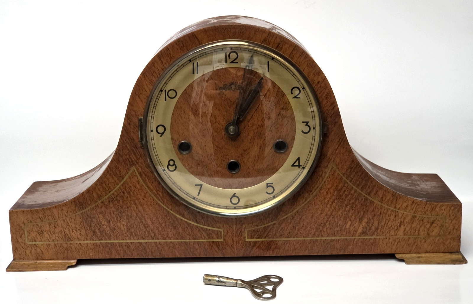 VTG Style King Cuckoo Clock MFG Germany Mantel Clock Wood Case Works READ