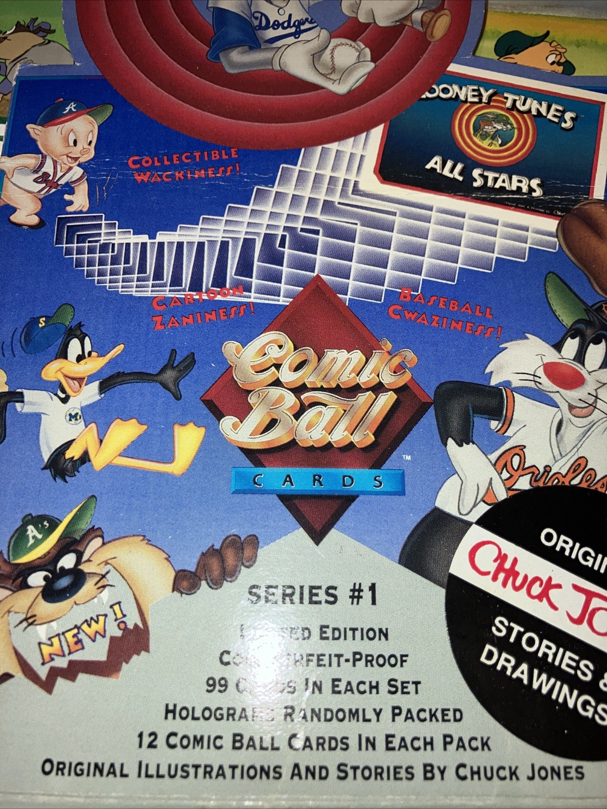 Looney Tunes Comic Ball 1990 Upper Deck Baseball 99 Cards 2 Holos Cards Vintage Looney Tunes Comic Ball 1990 Upper Deck Baseball 99 Cards 2 Holos Cards Vintage