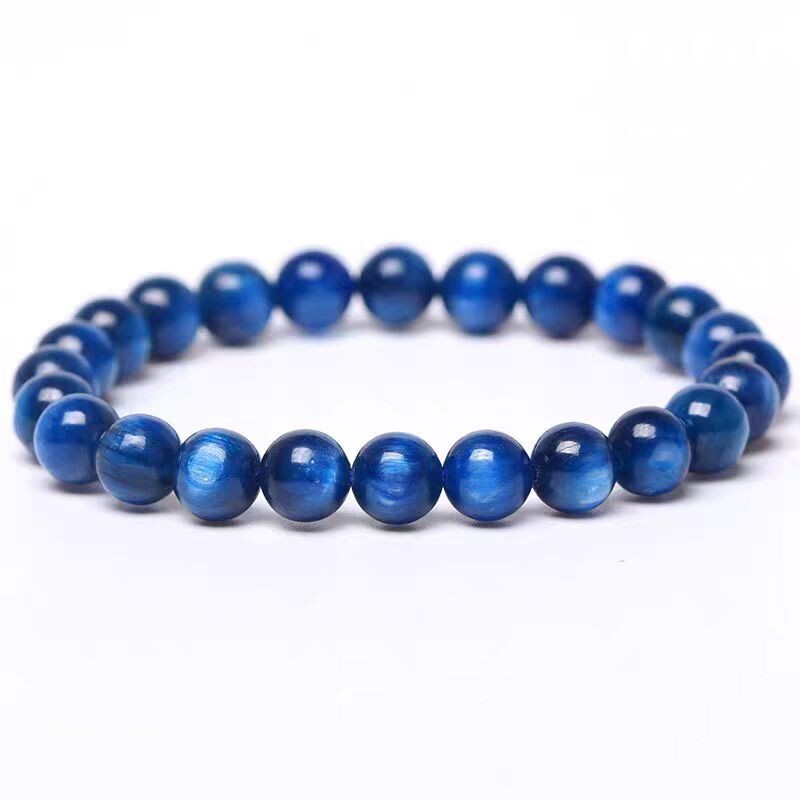 Natural Cat's Eye Kyanite Bracelet - Collector's Quality  8mm