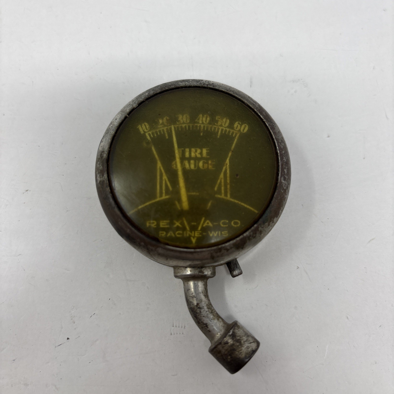 Antique Tire Pressure Gauge Rex-A-Co Tire Gauge