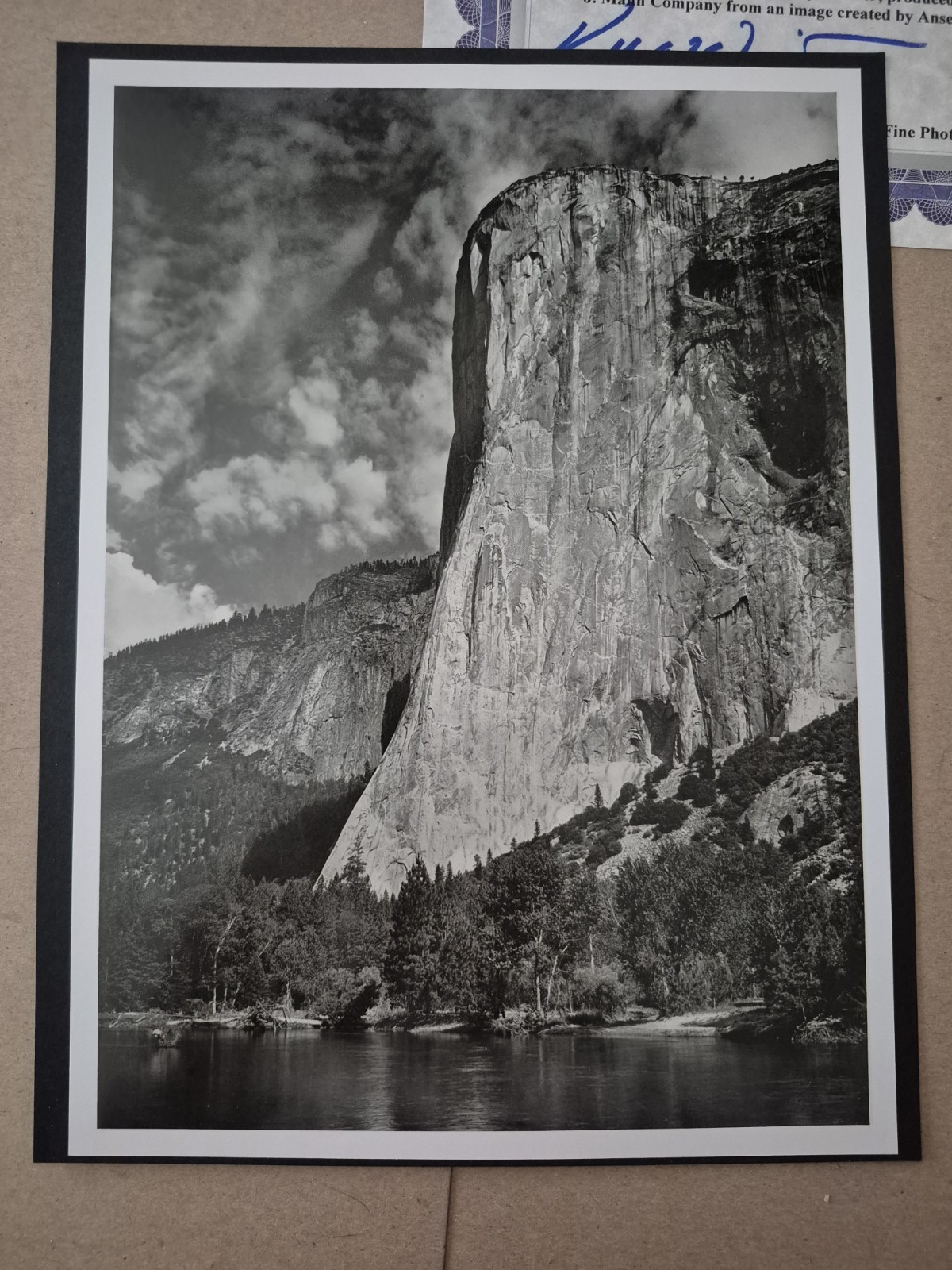 1949 Ansel Adams El Capitan Merced River Photo  \