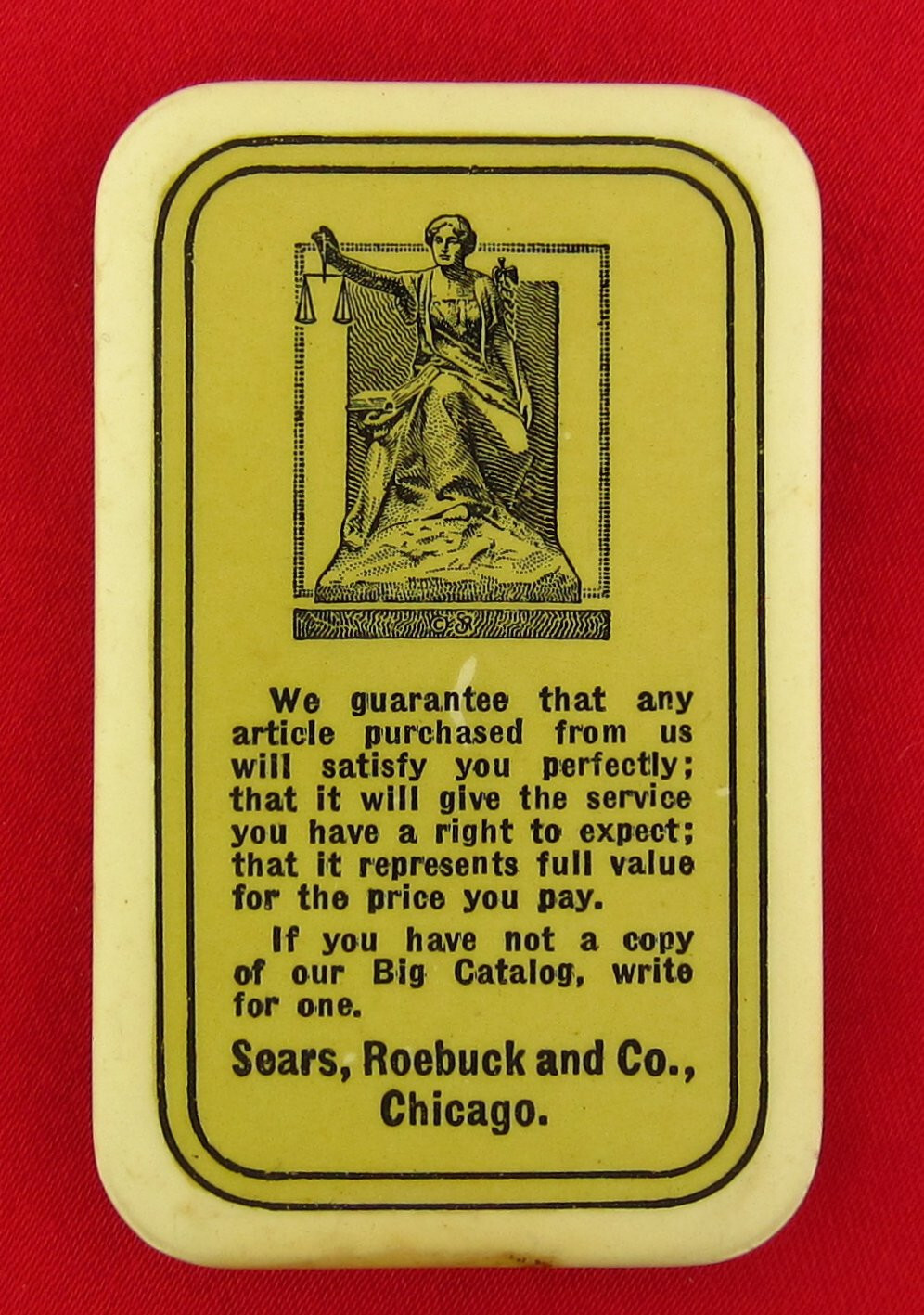 Vintage SEARS ROEBUCK Memorabilia Collectible Advertising Keepsake PARISIAN Vintage SEARS ROEBUCK Memorabilia Collectible Advertising Keepsake PARISIAN