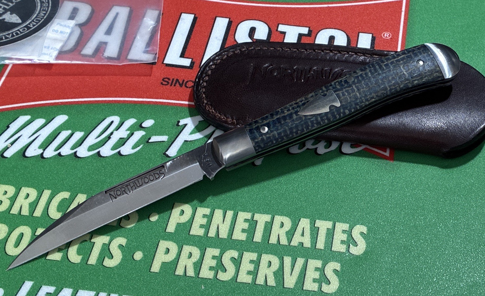 Northwoods Knives Hawthorne Jack Blueberry Burlap GEC 