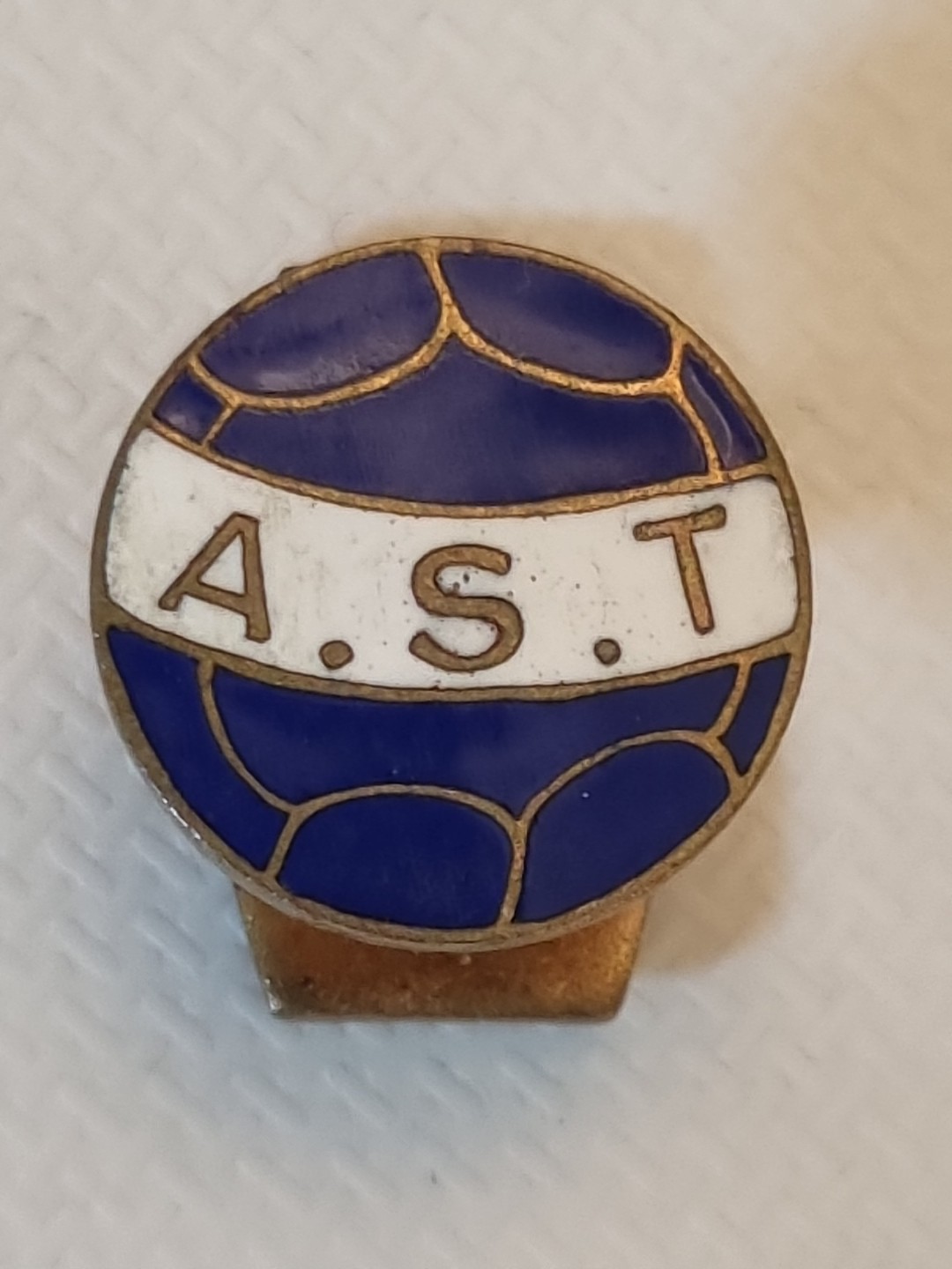 AS TROYES FRANCE OLD RARE Football Badge Badge Odznaka Pins