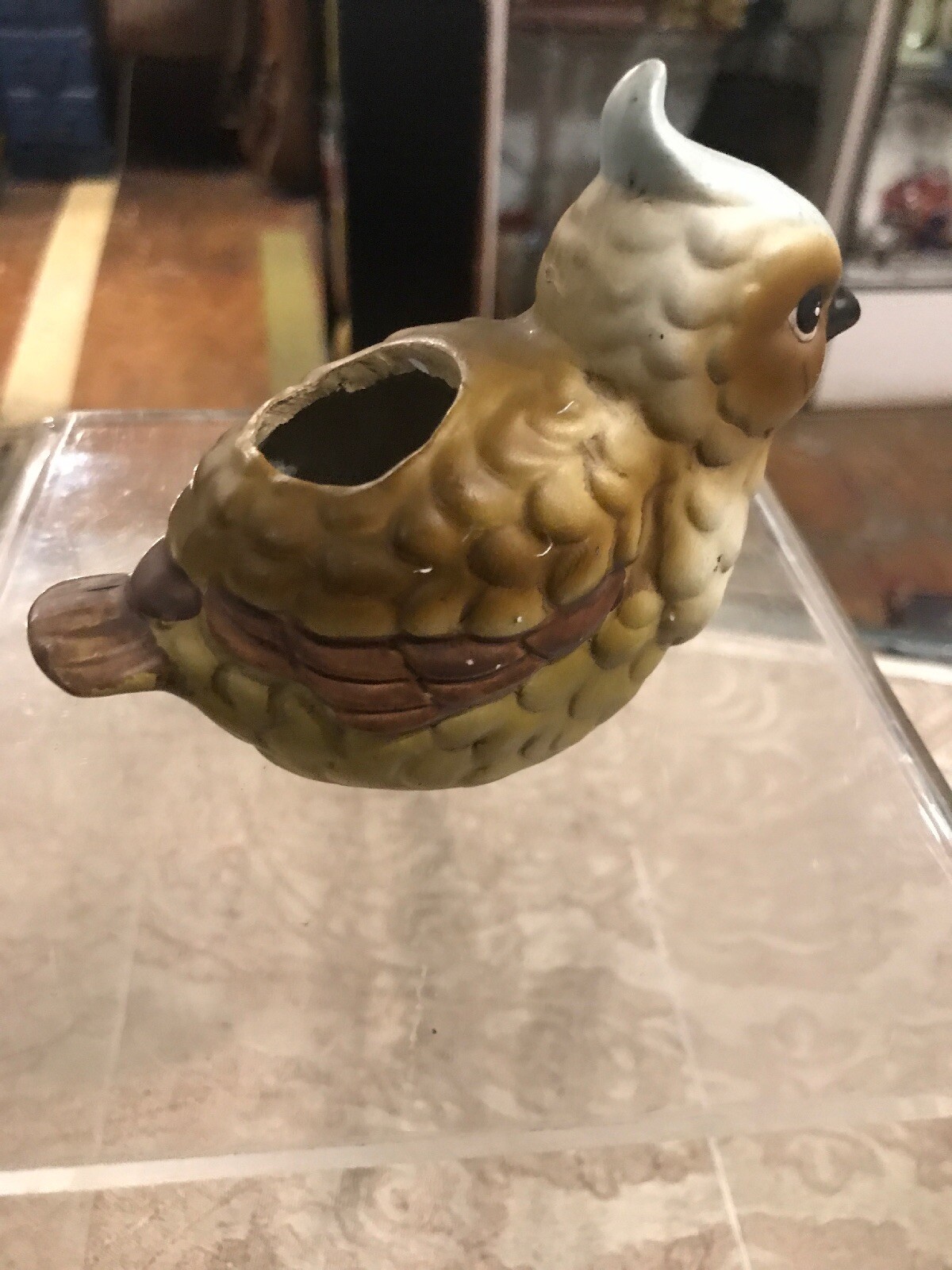 Vintage Antique Bird Josef Quail Planter Plant Holder Succulents  Flower Pot