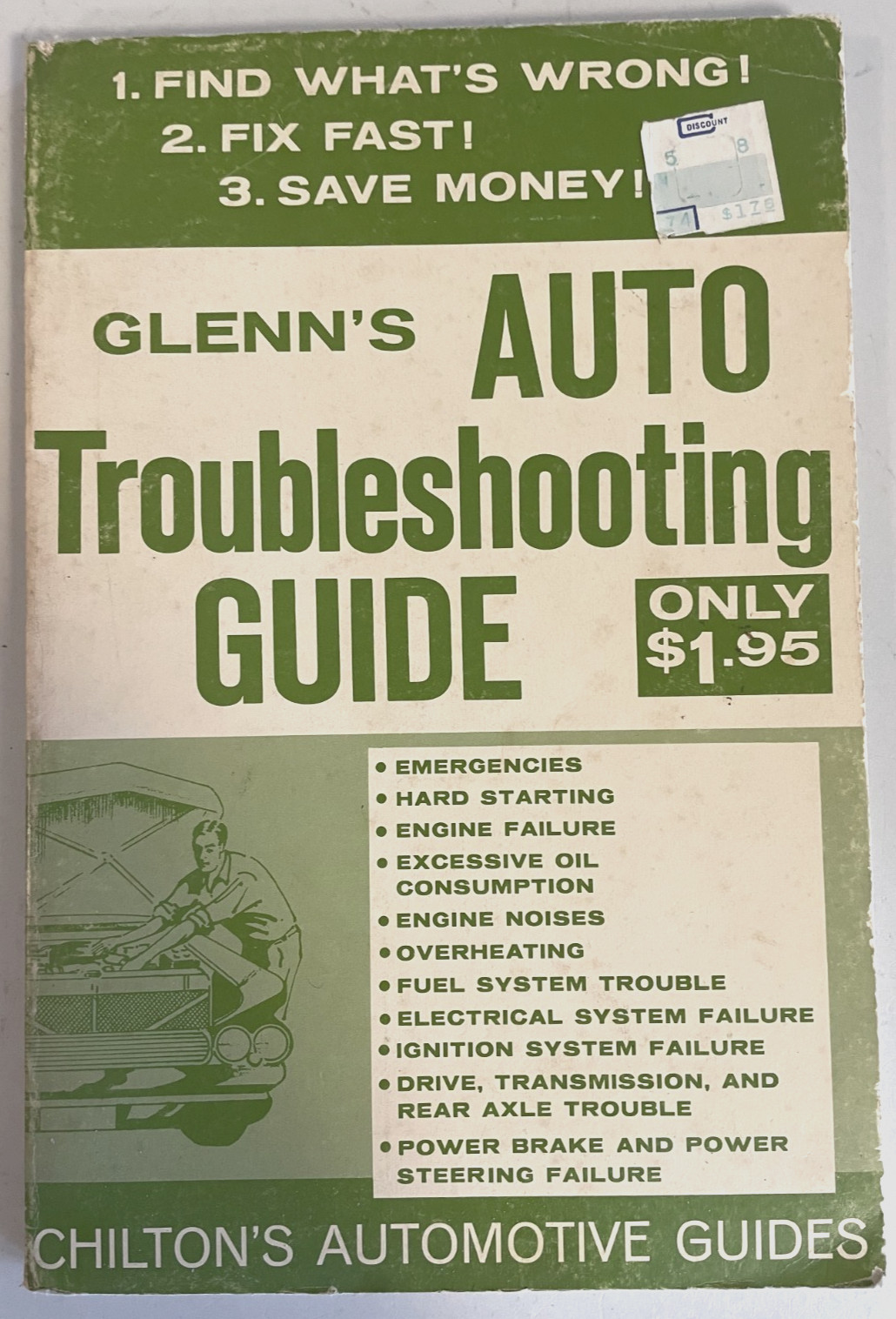 Chilton\'s Automotive Troubleshooting Guide 1974 Glenn\'s Guide MANY ILLUSTRATIONS