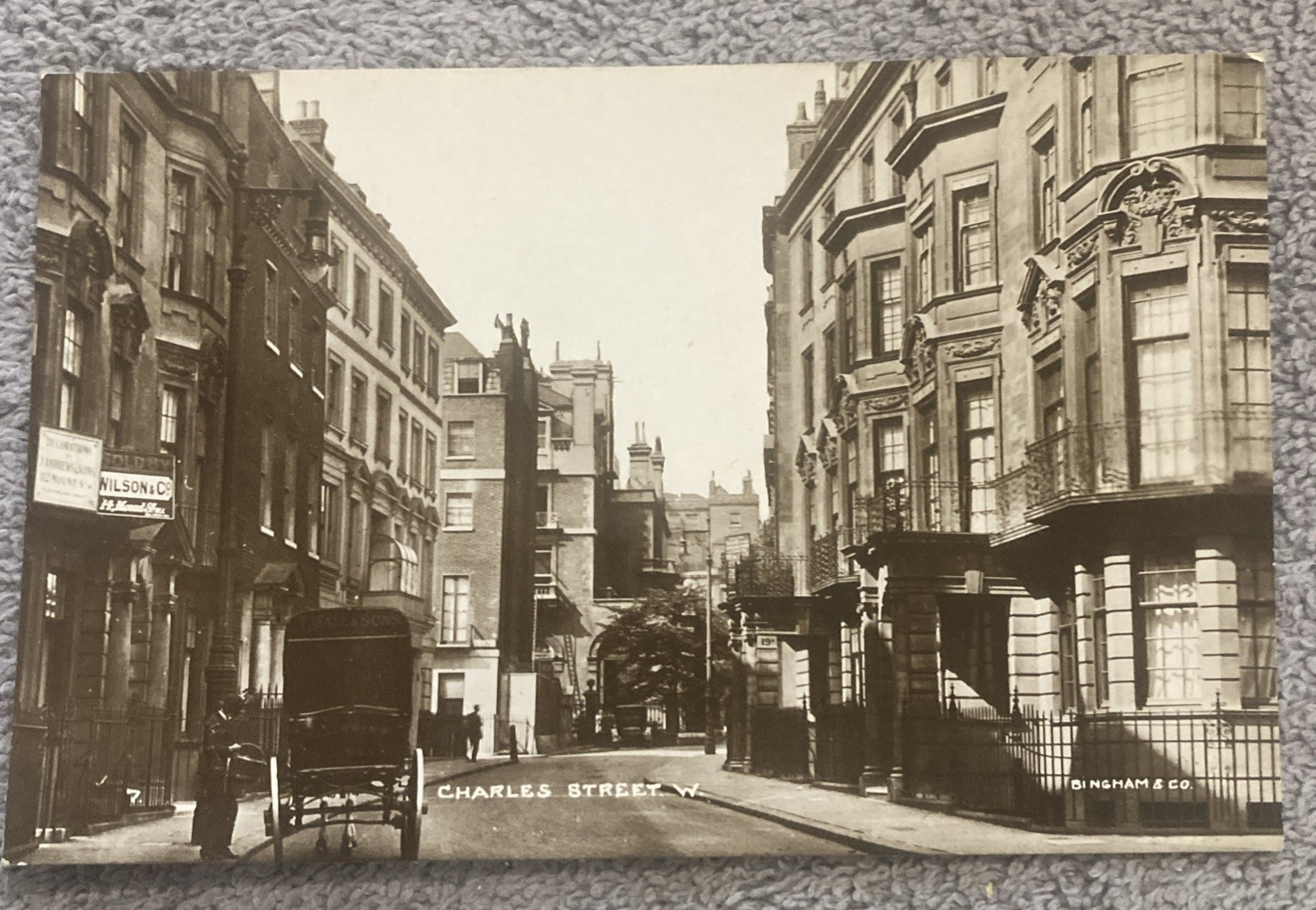 RPPC London Charles  Street  W Antique Postcard Original