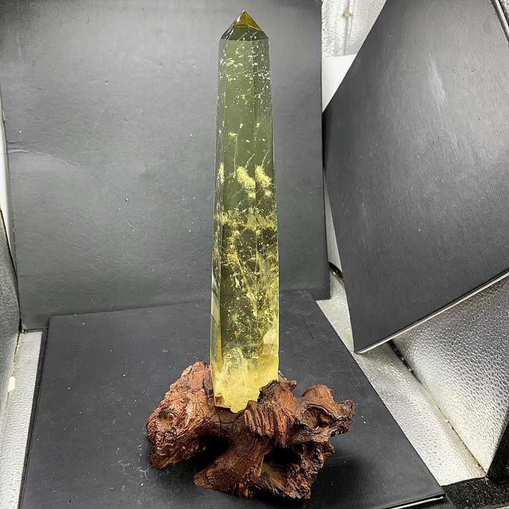 2.4LB Natural citrine crystal obelisk Quartz energy decor reiki gift