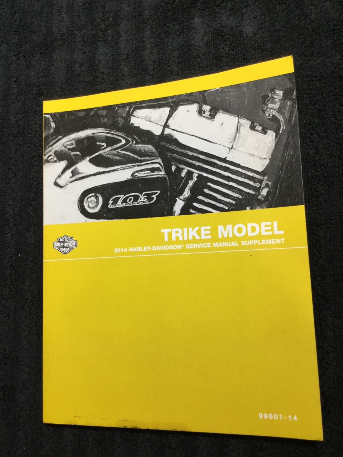 Harley Davidson 2014 Trike Model Service Manual Supplement 99601-14 Used