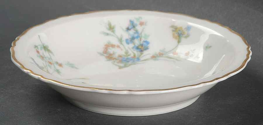Haviland Fleurette  Rimmed Fruit Dessert  Bowl 190442