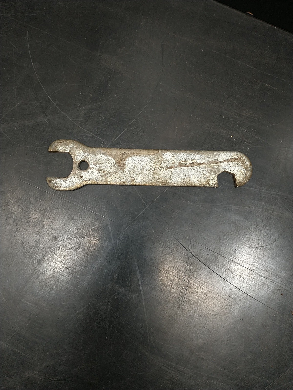 vintage COMBINATION WRENCH antique farming multi implement PR-27 / P.R.-27 used vintage COMBINATION WRENCH antique farming multi implement PR-27 / P.R.-27 used