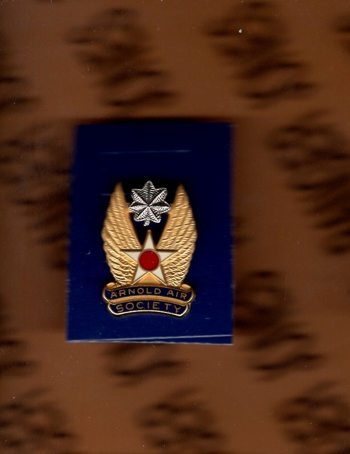USAF AIR FORCE Arnold Air Society LTC 1 inch crest badge 