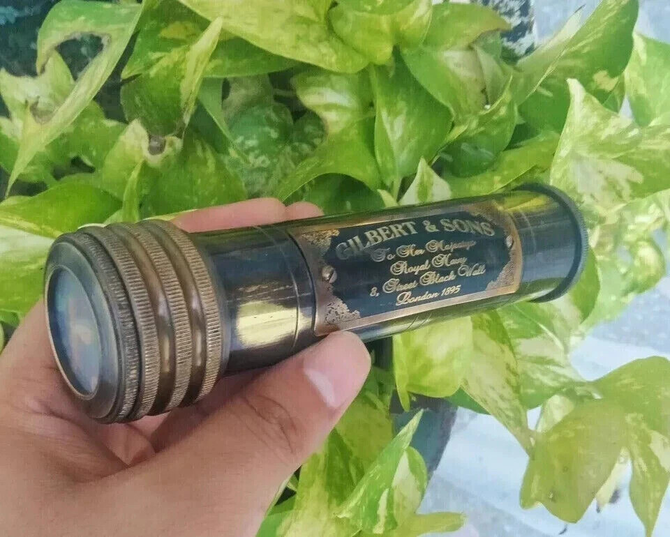 Nautical Antique Brass Kaleidoscope 6'' Antique Kaleidoscope Best Gift For Kids Nautical Antique Brass Kaleidoscope 6'' Antique Kaleidoscope Best Gift For Kids