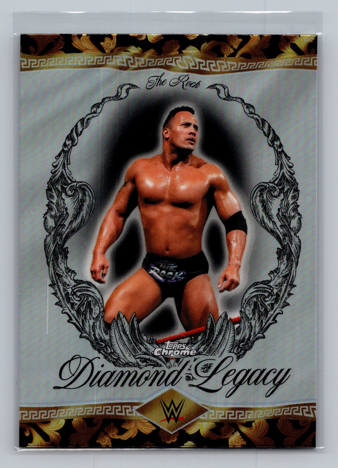 2026 Topps Chrome WWE #RDL-11 The Rock The Rock Diamond Legacy