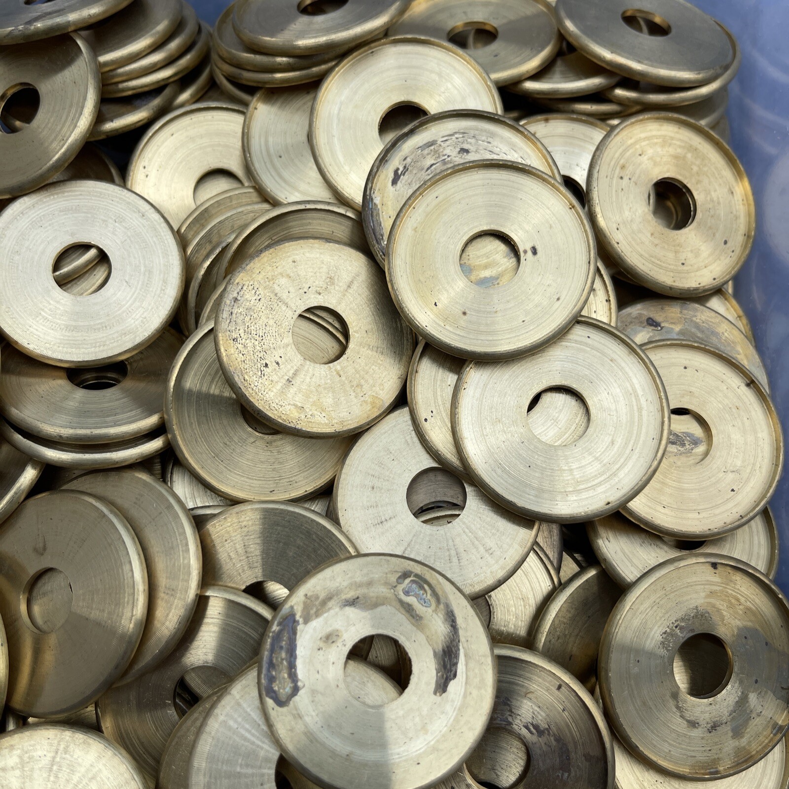 1 3/8 INCH UNF SOLID BRASS TURNED END CAP CHECK RING  1/8 IPS SLIP