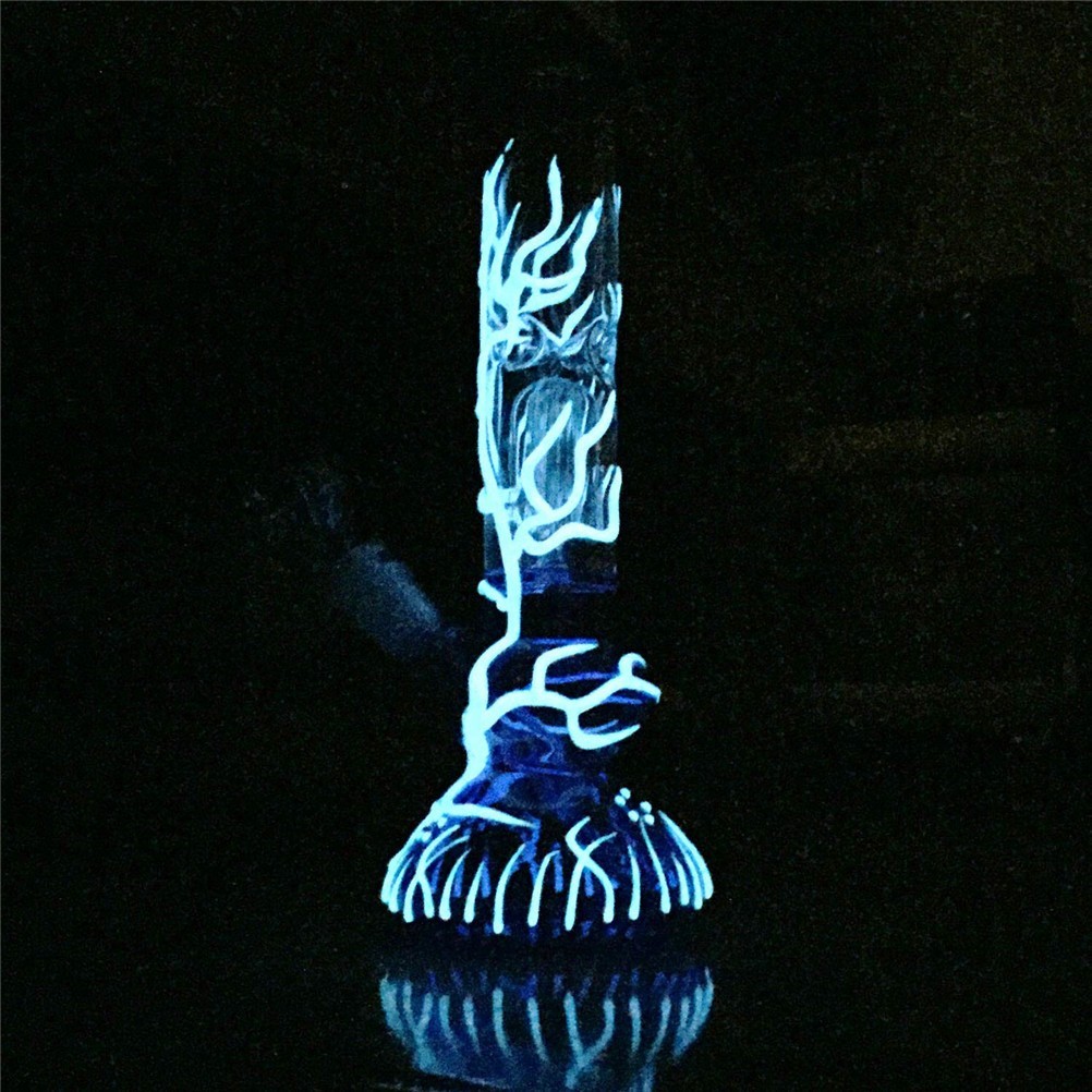 10\'\' Water Pipe Bong Perc Bong Smoking Hookah Heavy Glass Bongs w/ ICE catcher