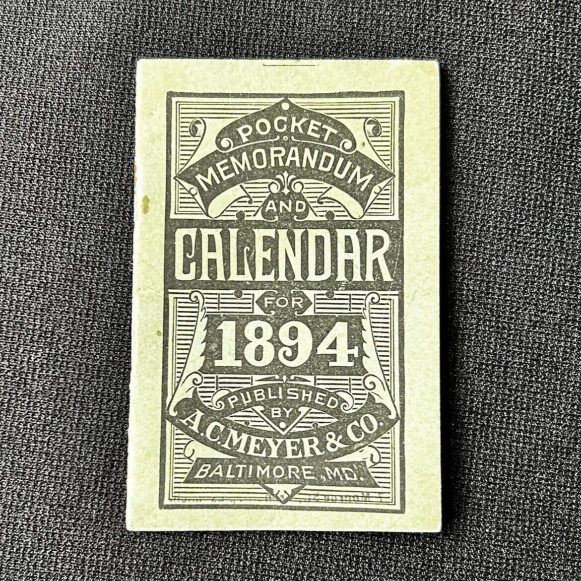 1894 Antique Calendar Trade Card Jewett Bros Druggists Grand Rapids MI Ephemera 1894 Antique Calendar Trade Card Jewett Bros Druggists Grand Rapids MI Ephemera