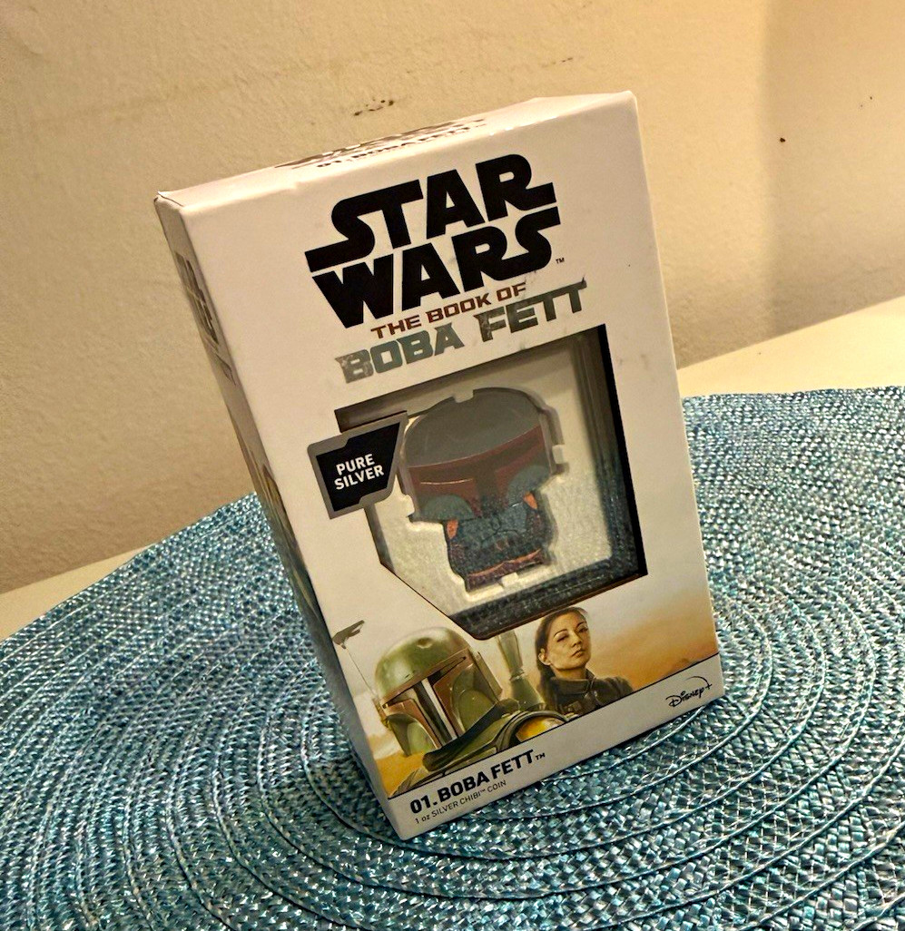 The Mint Star Wars Book of Boba Fett Boba Fett 2022 Pure Silver Coin