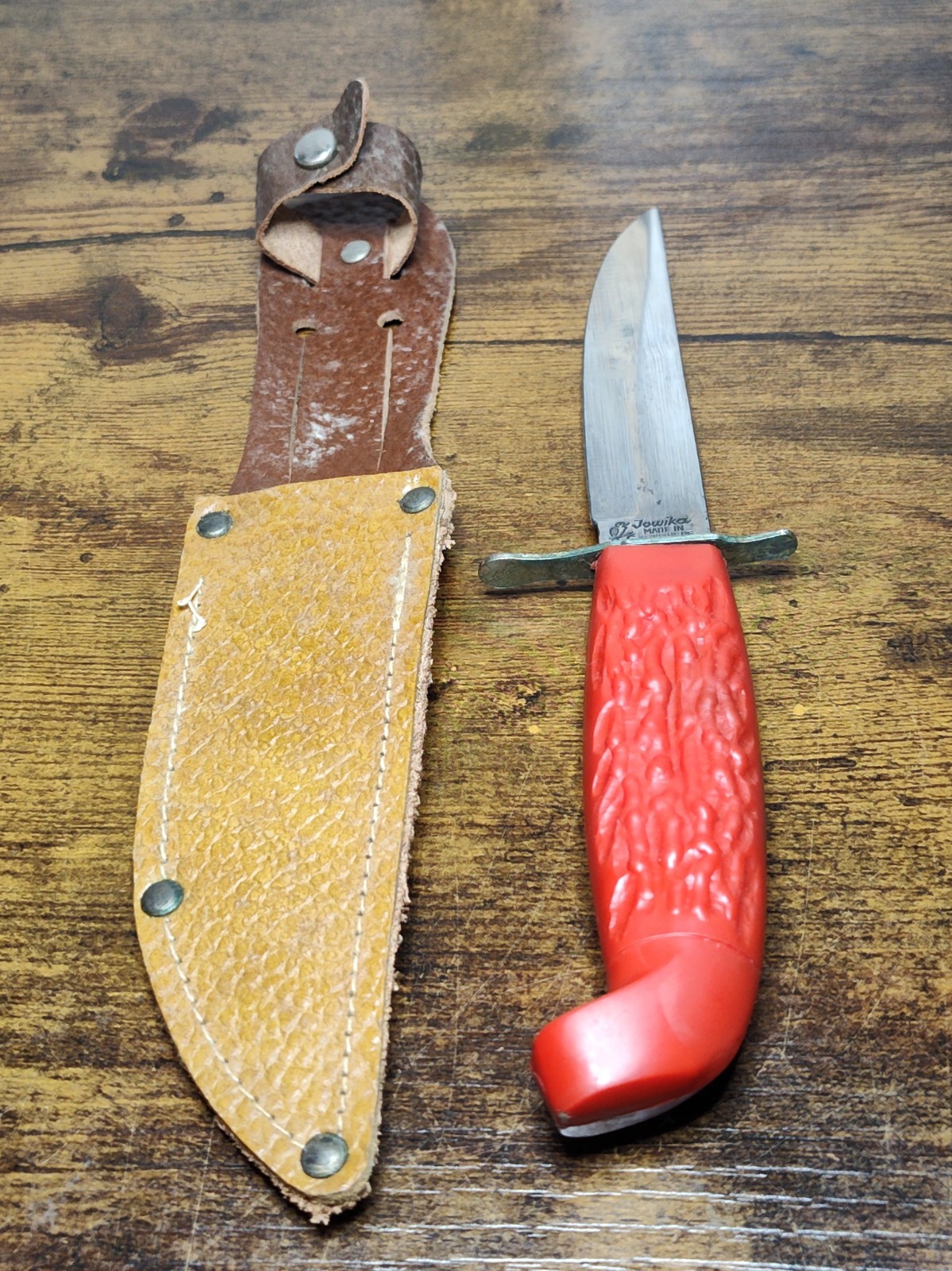 Vintage Jowika Republic Of Ireland Fixed Blade Hunting Knife / Original Sheath