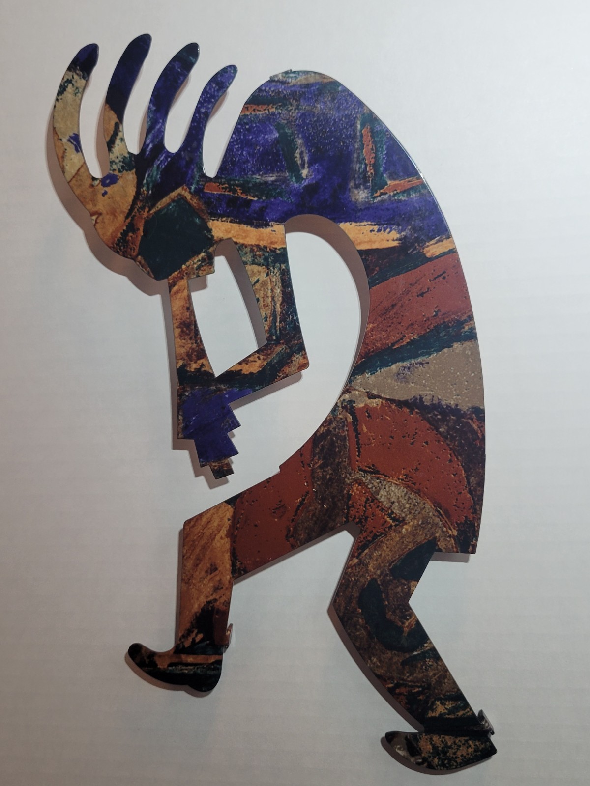 Southwestern Kokopelli metal sculpture Wall Art Figurine Wall Decor Music