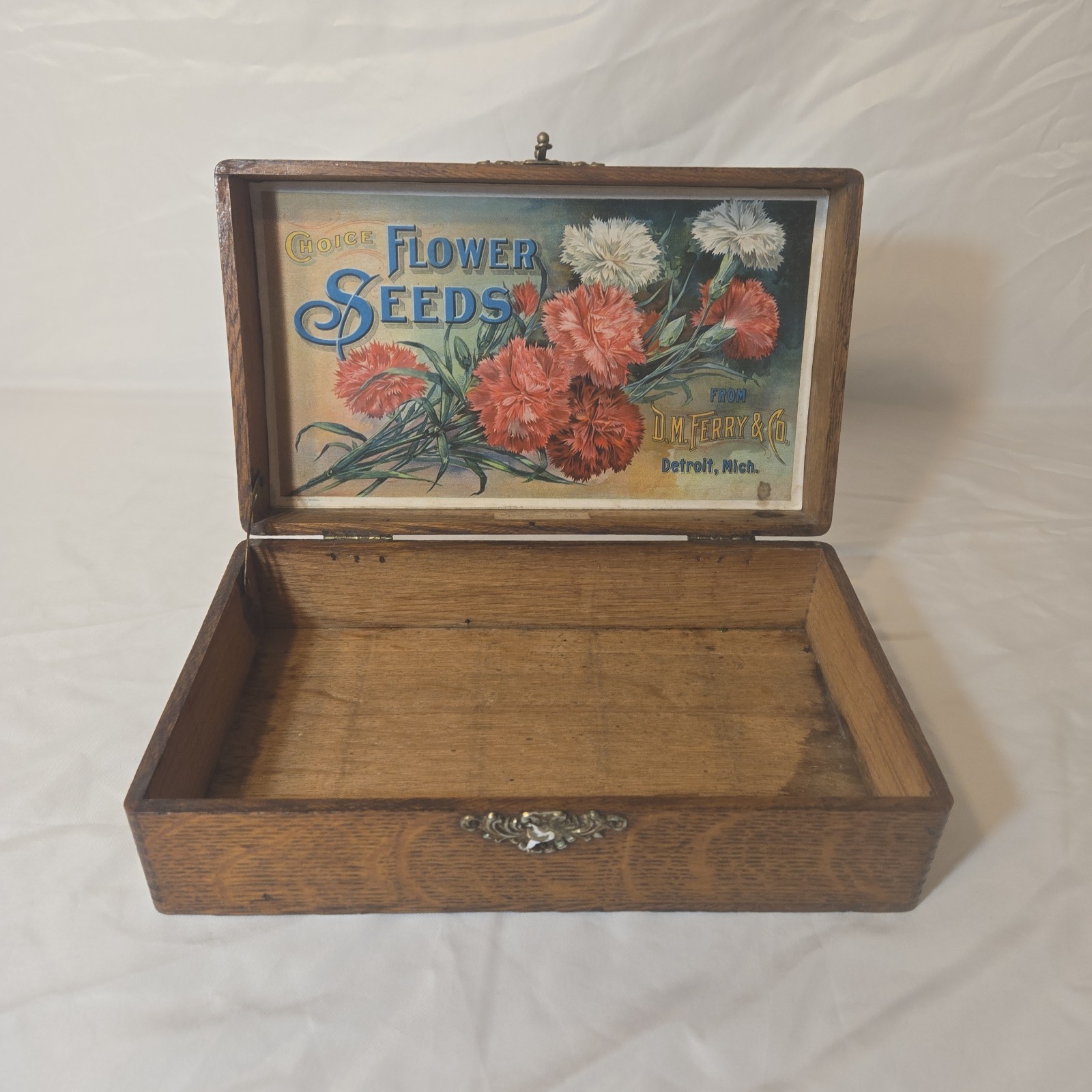 Vintage Choice FLOWER SEEDS box Vintage flower SEED BOX, D.M Ferry, advertising Vintage Choice FLOWER SEEDS box Vintage flower SEED BOX, D.M Ferry, advertising