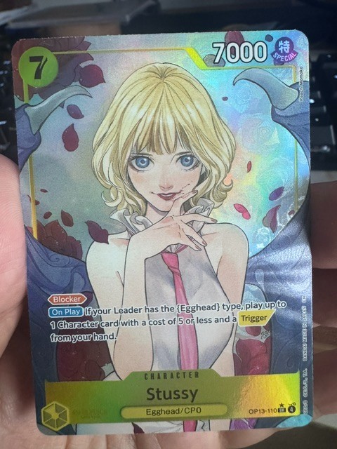OP13-110 Stussy AA Alt Art English SR One Piece TCG Card Game