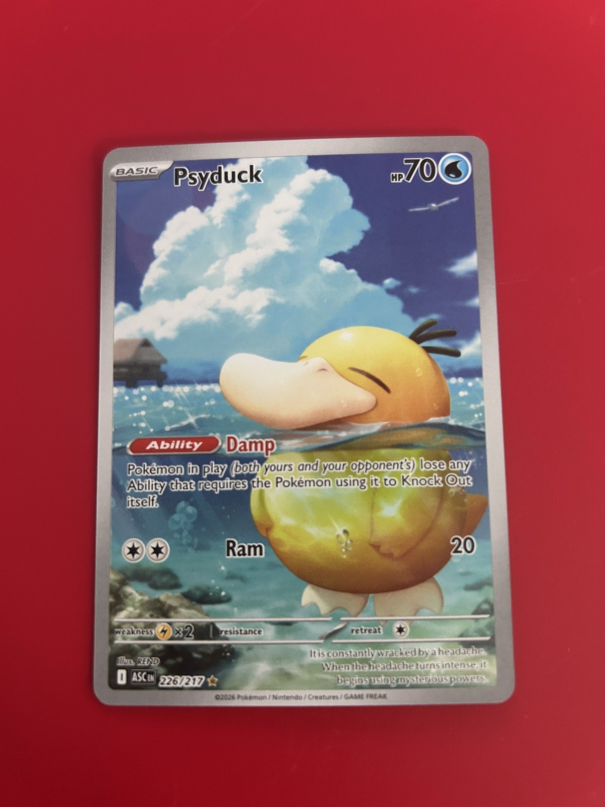 Psyduck 226/217 Illustration Rare Full Art| Ascended Heroes | Pokemon TCG MINT