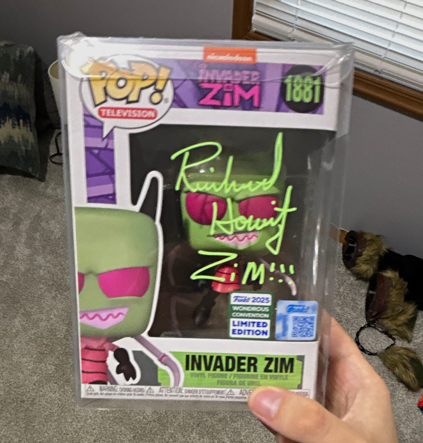 Richard Steven Horvitz Signed Invader Zim Funko Pop, No COA but GTP