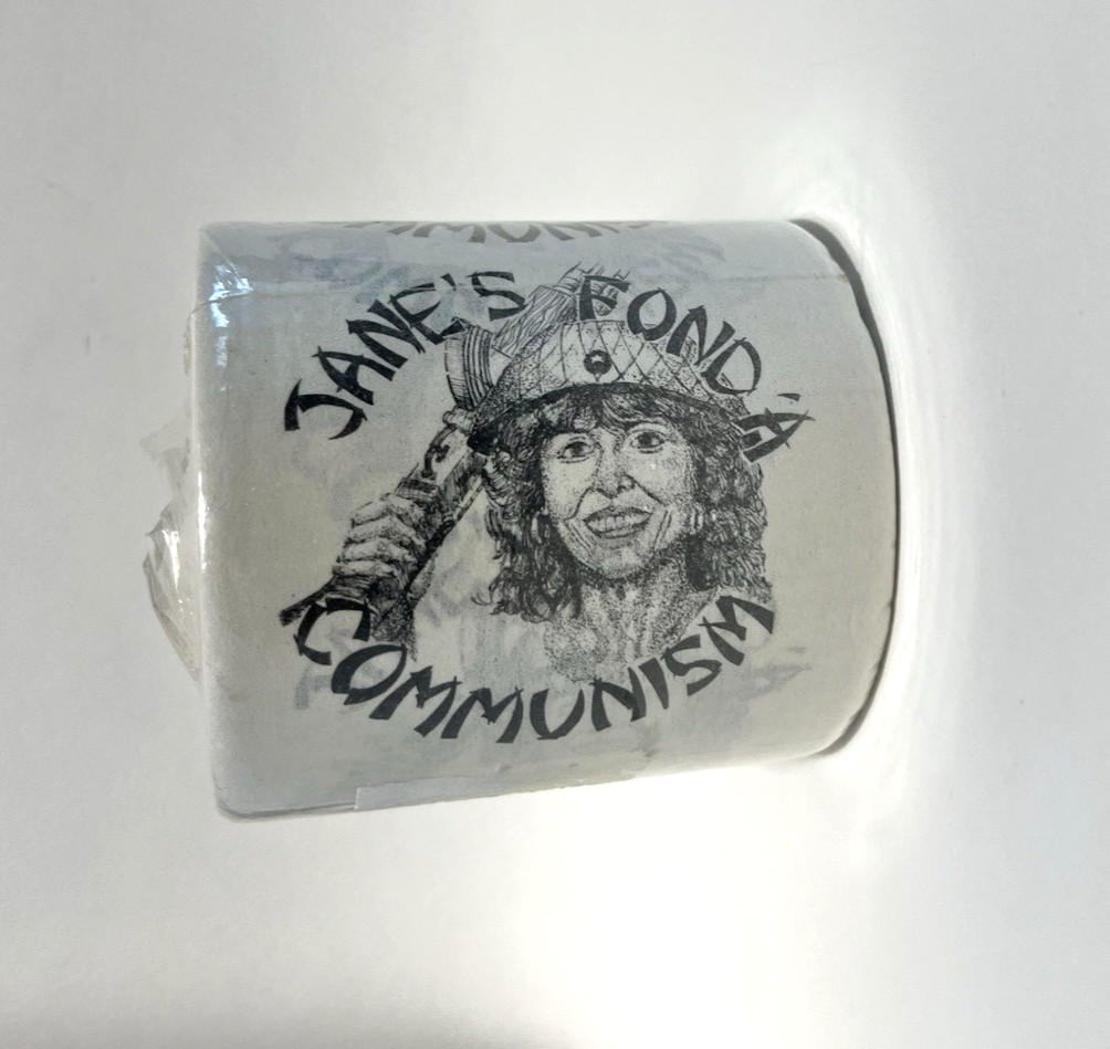 Vintage Novelty - Jane's Fonda - Communism Toilet Paper Roll Vietnam Hanoi Jane