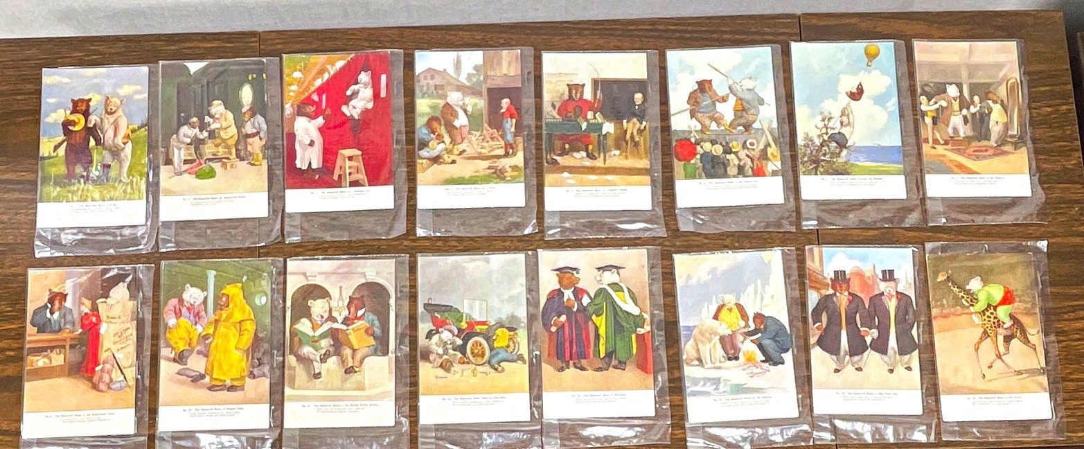 1906-1910 Roosevelt Bears Series Antique Post Cards 16 Count Excellent Condition 1906-1910 Roosevelt Bears Series Antique Post Cards 16 Count Excellent Condition