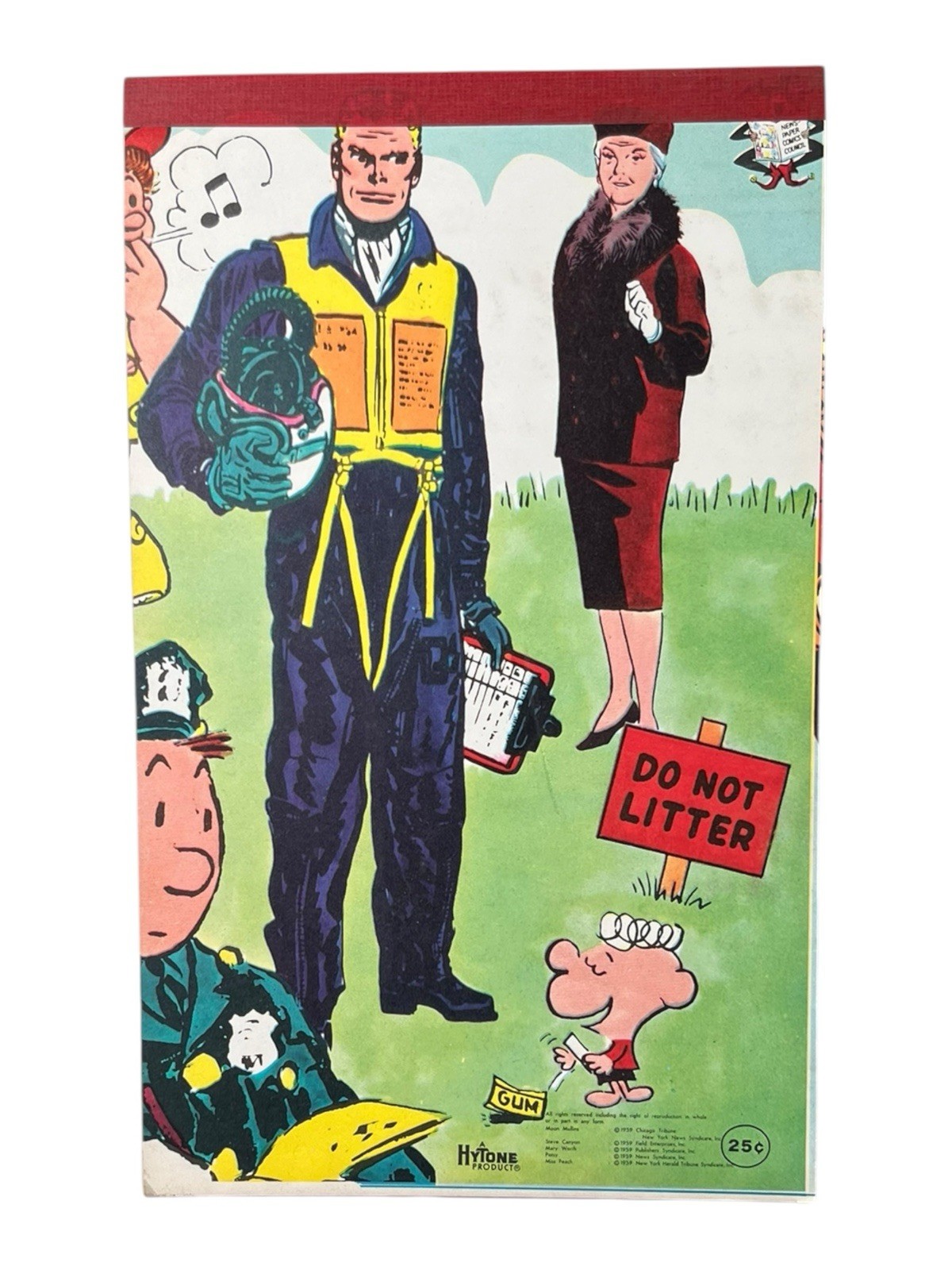 Vintage 1940's Steve Canyon Comic Strip Never Used Hytone Notebook Notepad