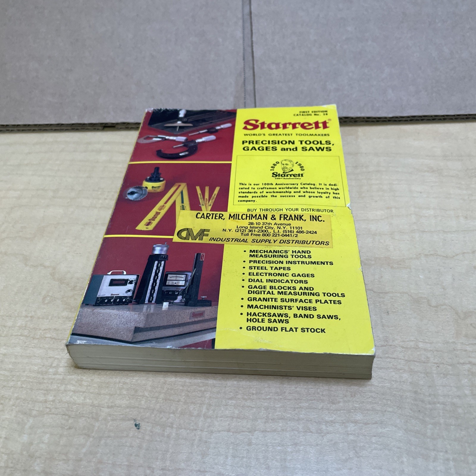 Vintage Starrett Tools First Edition #28 Tool Catalog Machinist CNC