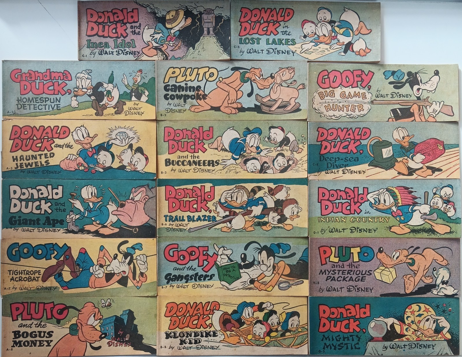 Donald Duck Goofy Pluto Mickey Mouse Wheaties Cereal Box Comic Books Lot Disney