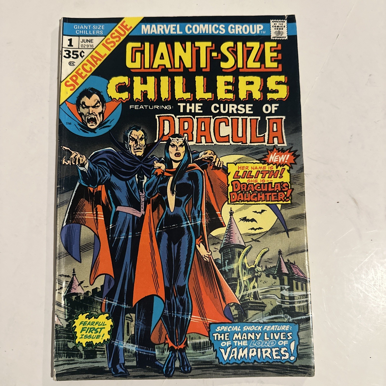 Giant-Size Chillers #1 1974 Marvel 1st App Lilith Dracula Daughter VG/FN 5.0-5.5 Giant-Size Chillers #1 1974 Marvel 1st App Lilith Dracula Daughter VG/FN 5.0-5.5