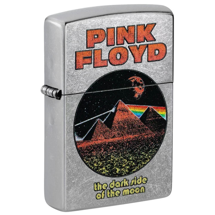 Zippo Pink Floyd The Dark Side of the Moon Street Chrome Color Image 47239 Zippo Pink Floyd The Dark Side of the Moon Street Chrome Color Image 47239