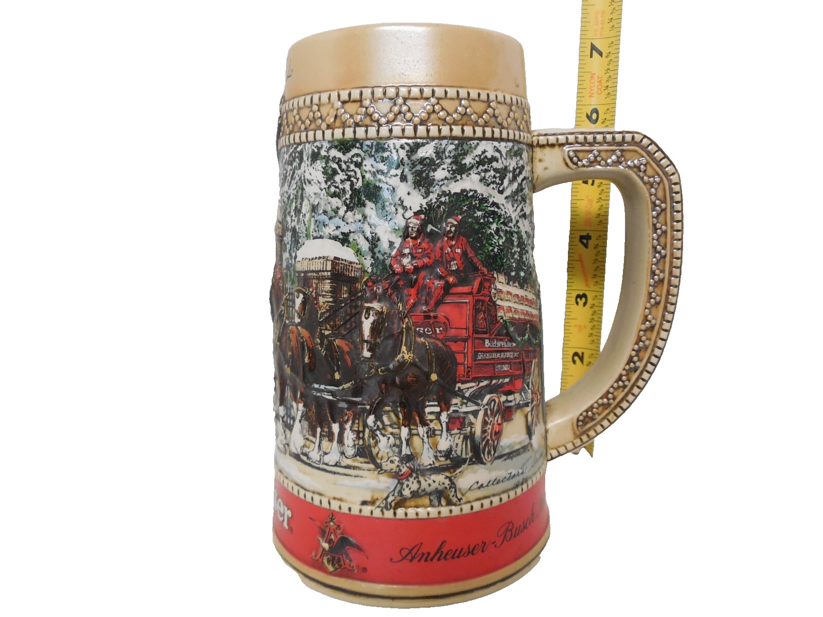 Clydesdales Budweiser Collector C Series Stein Anheuser-Busch Beer Stein 1987